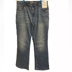Cat & Jack Girls Bootcut Super Stretch Med Wash Denim Jeans (Size 14) NWT